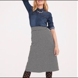 NWOT Cabi Houndstooth Skirt - 10